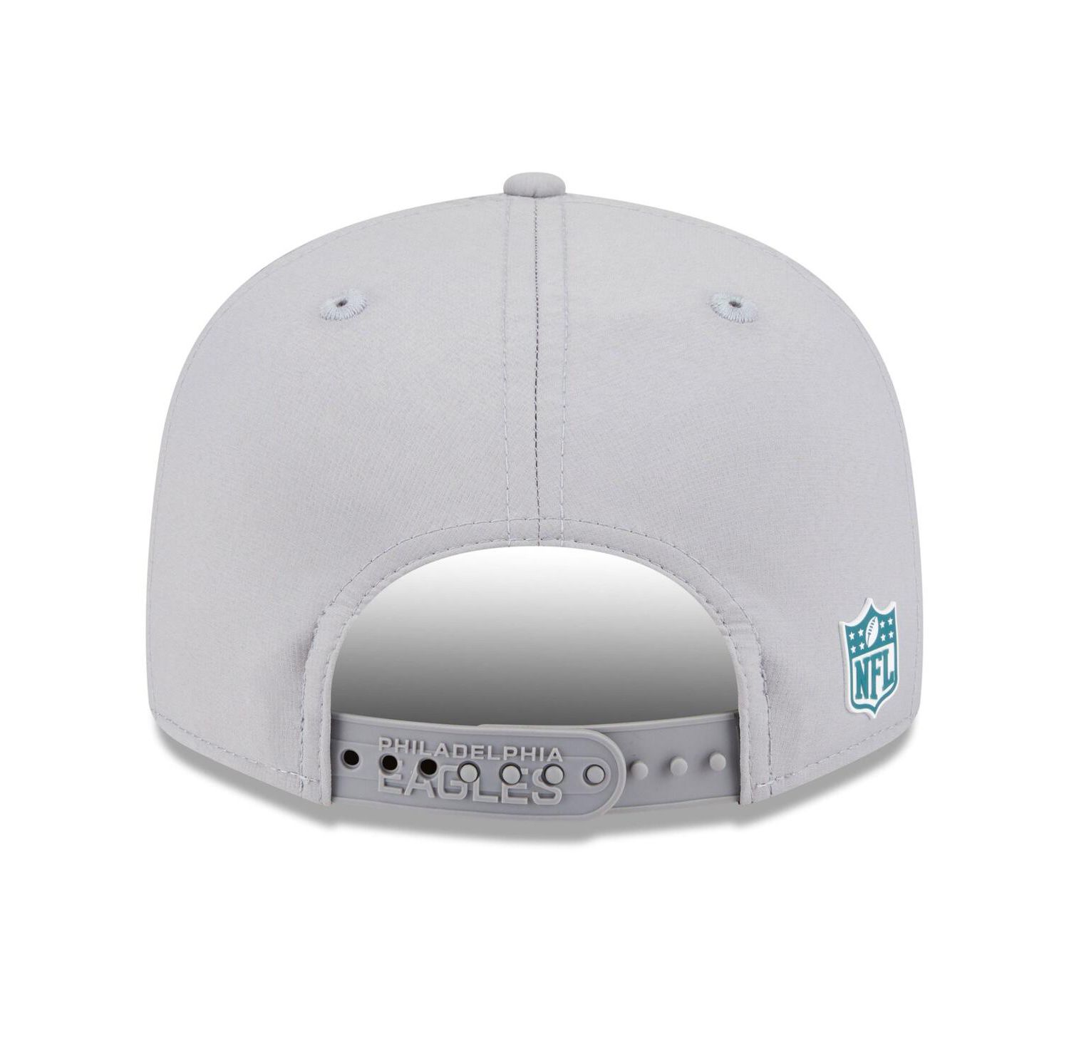Men's Gray Philadelphia Eagles 2025 Sideline Split Panel 9FIFTY Snapback Hat