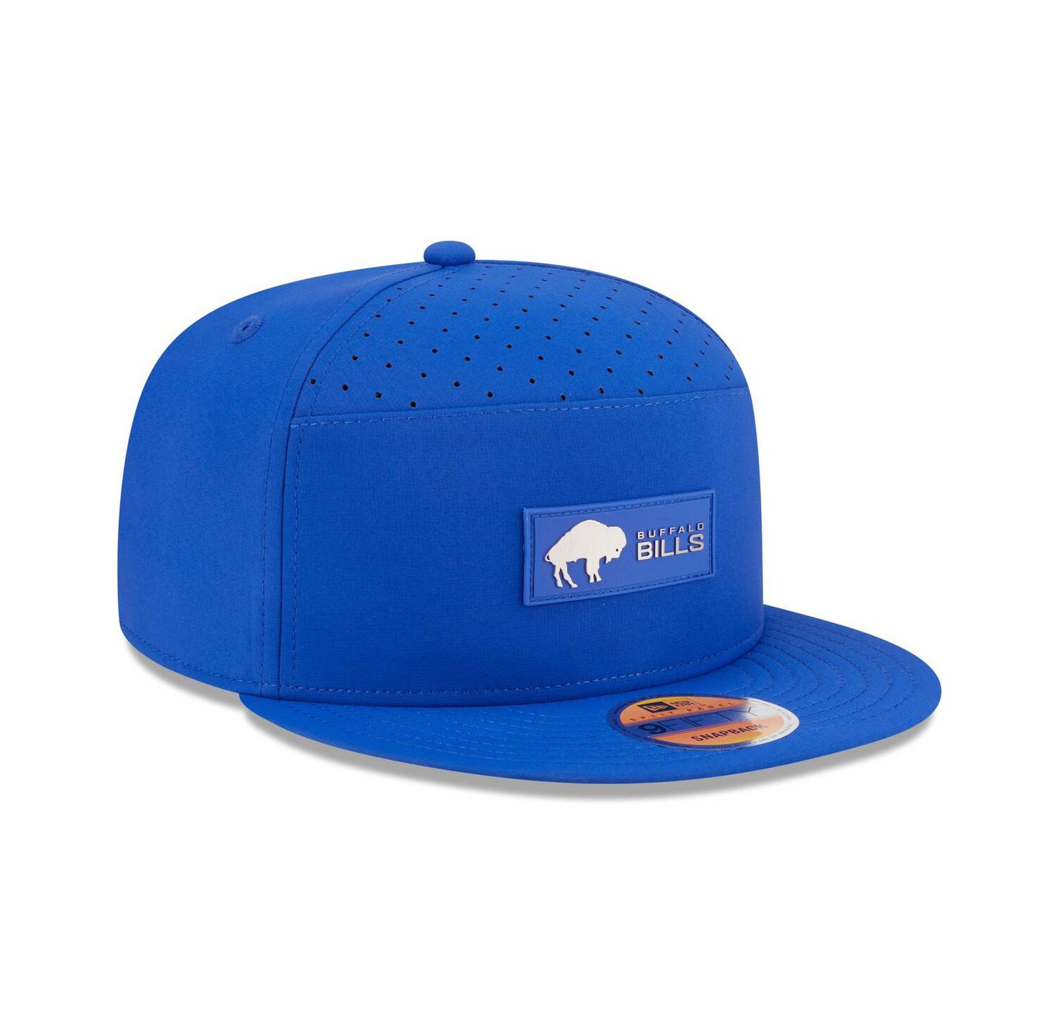 Men's Royal Buffalo Bills 2025 Sideline Throwback Split Panel 9FIFTY Snapback Hat