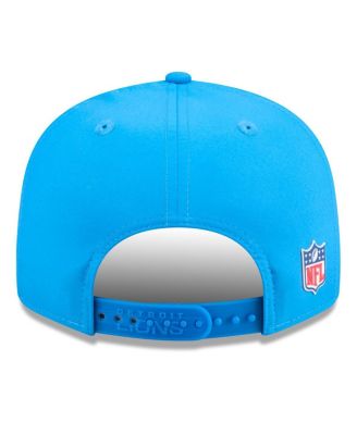 Men's Blue Detroit Lions 2025 Sideline Throwback Split Panel 9FIFTY Snapback Hat