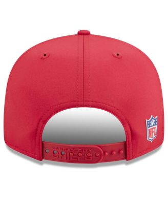 Men's Red Kansas City Chiefs 2025 Sideline Split Panel 9FIFTY Snapback Hat