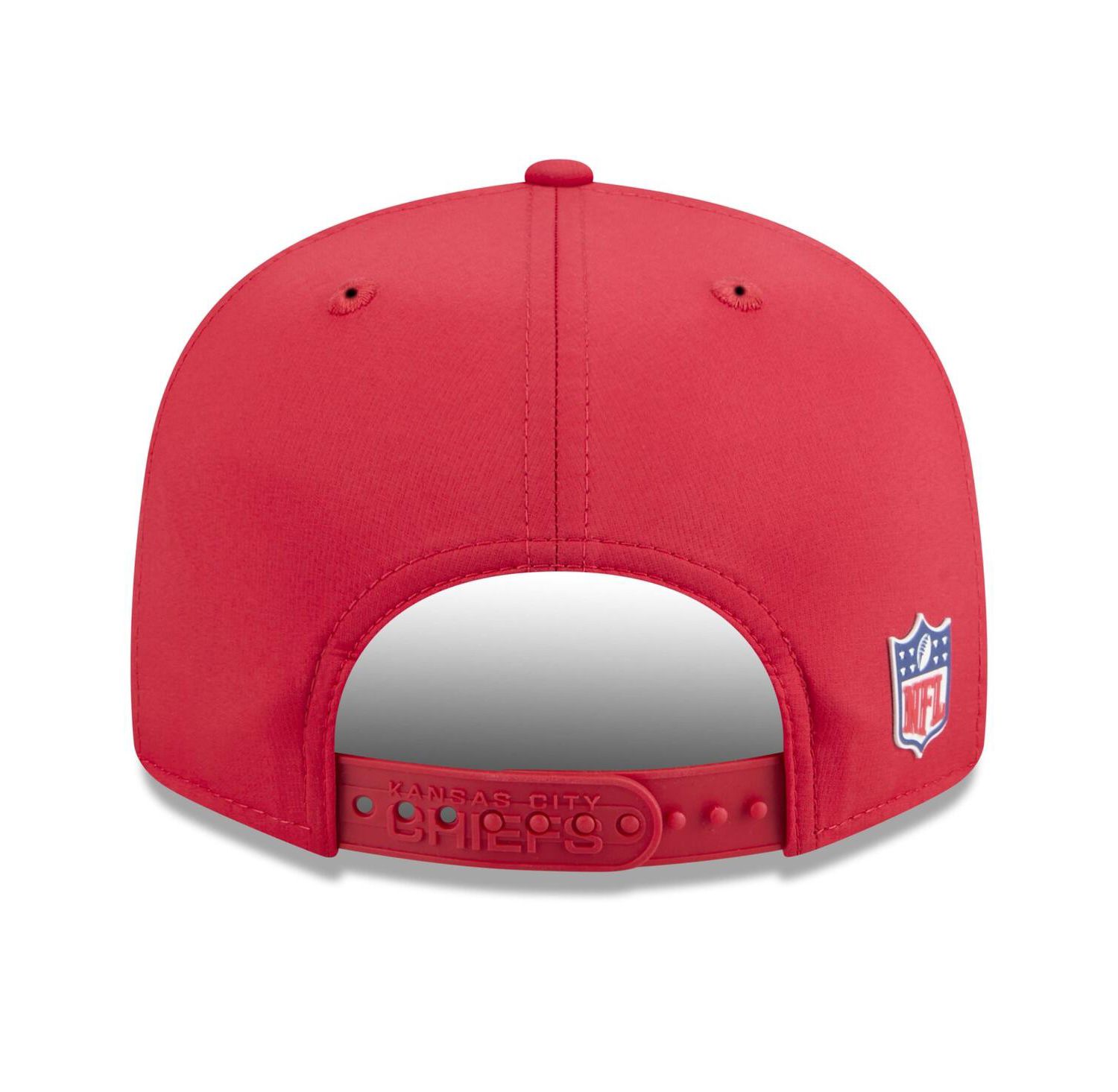 Men's Red Kansas City Chiefs 2025 Sideline Split Panel 9FIFTY Snapback Hat