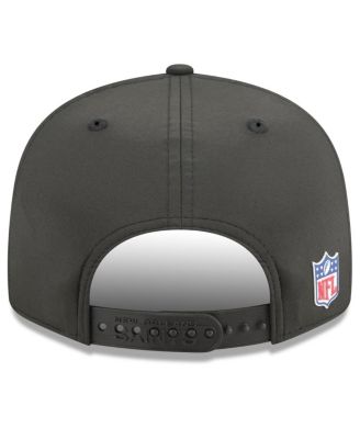 Men's Black New Orleans Saints 2025 Sideline Split Panel 9FIFTY Snapback Hat