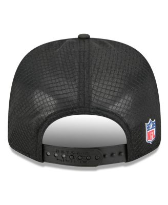 Men's Black Detroit Lions 2025 Sideline 9SEVENTY Trucker Adjustable Hat