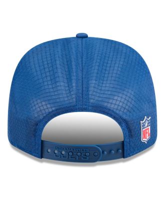 Men's Royal Indianapolis Colts 2025 Sideline 9SEVENTY Trucker Adjustable Hat