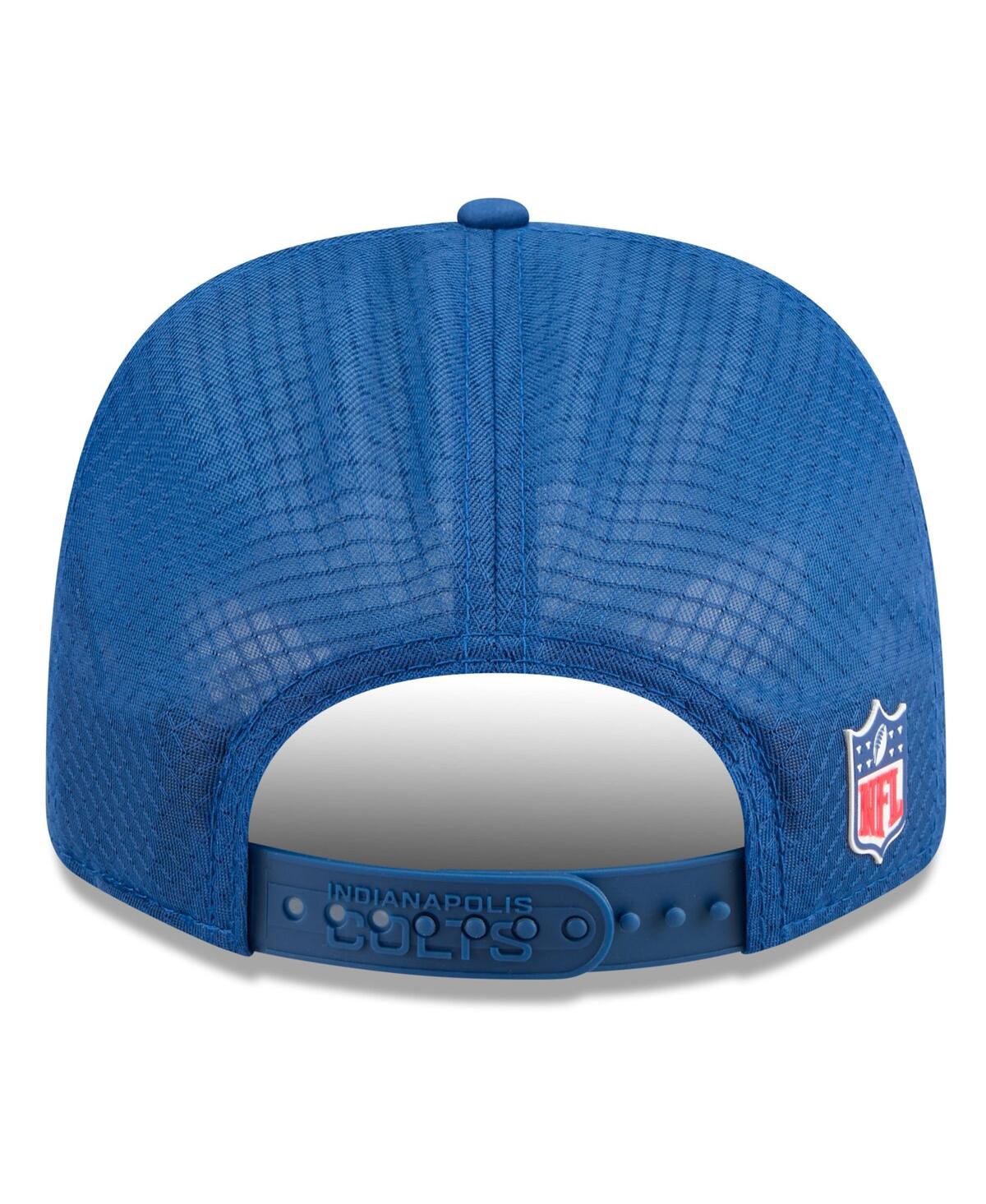 New Era Men's Royal Indianapolis Colts 2025 Sideline 9seventy Trucker Adjustable Hat In Blue