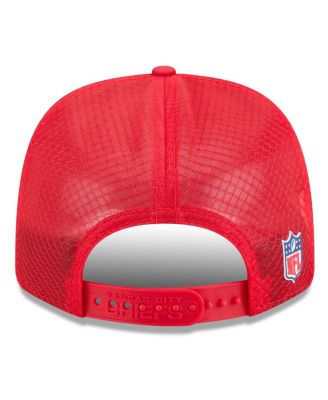 Men's Red Kansas City Chiefs 2025 Sideline 9SEVENTY Trucker Adjustable Hat