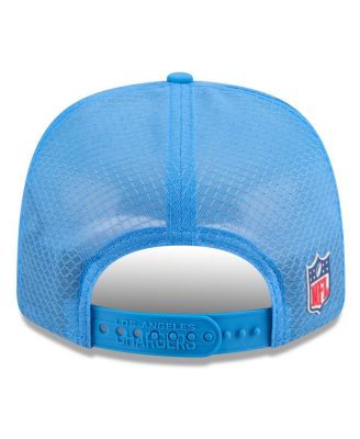 Men's Powder Blue Los Angeles Chargers 2025 Sideline 9SEVENTY Trucker Adjustable Hat