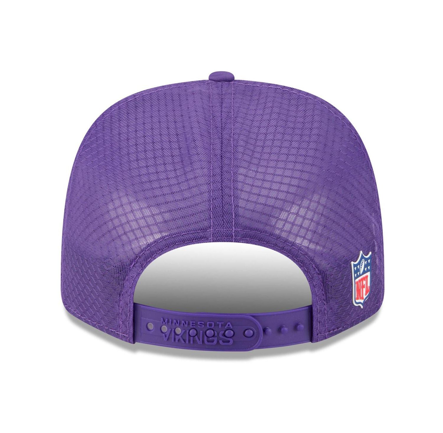 Men's Purple Minnesota Vikings 2025 Sideline 9SEVENTY Trucker Adjustable Hat