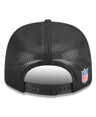 Men's Black New Orleans Saints 2025 Sideline 9SEVENTY Trucker Adjustable Hat