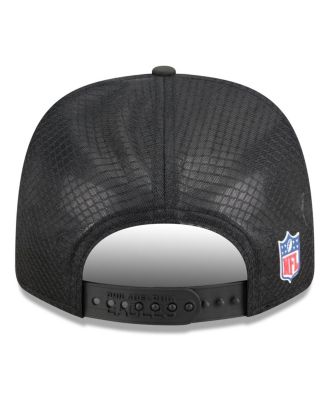 Men's Black Philadelphia Eagles 2025 Sideline 9SEVENTY Trucker Adjustable Hat