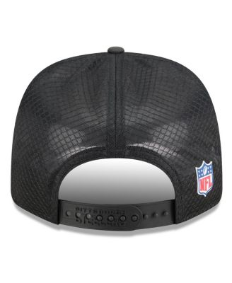 Men's Black Pittsburgh Steelers 2025 Sideline 9SEVENTY Trucker Adjustable Hat