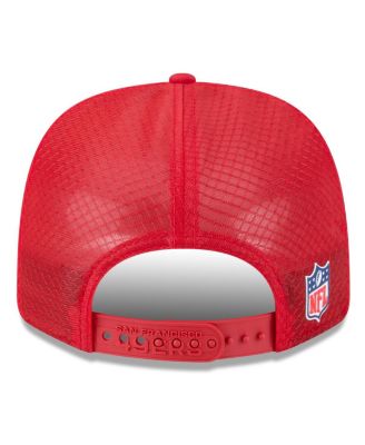 Men's Scarlet San Francisco 49ers 2025 Sideline 9SEVENTY Trucker Adjustable Hat
