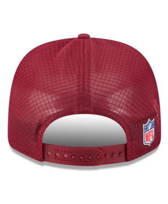 Men's Burgundy Washington Commanders 2025 Sideline 9SEVENTY Trucker Adjustable Hat