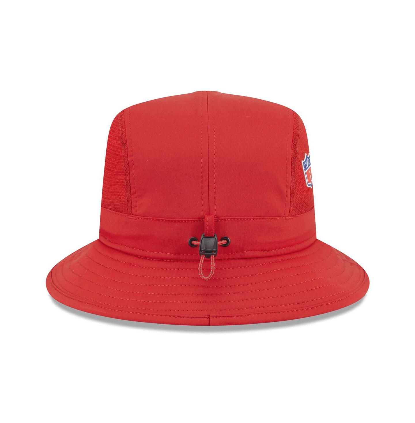 Мужская панама New Era Cardinal Arizona Cardinals 2025 Sideline Bucket Hat — фото 2
