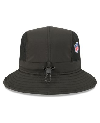 Men's Black Baltimore Ravens 2025 Sideline Bucket Hat