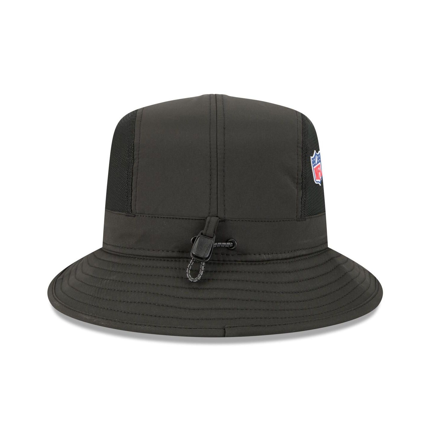 Мужская панама New Era Black Cincinnati Bengals 2025 Sideline Bucket Hat — фото 2