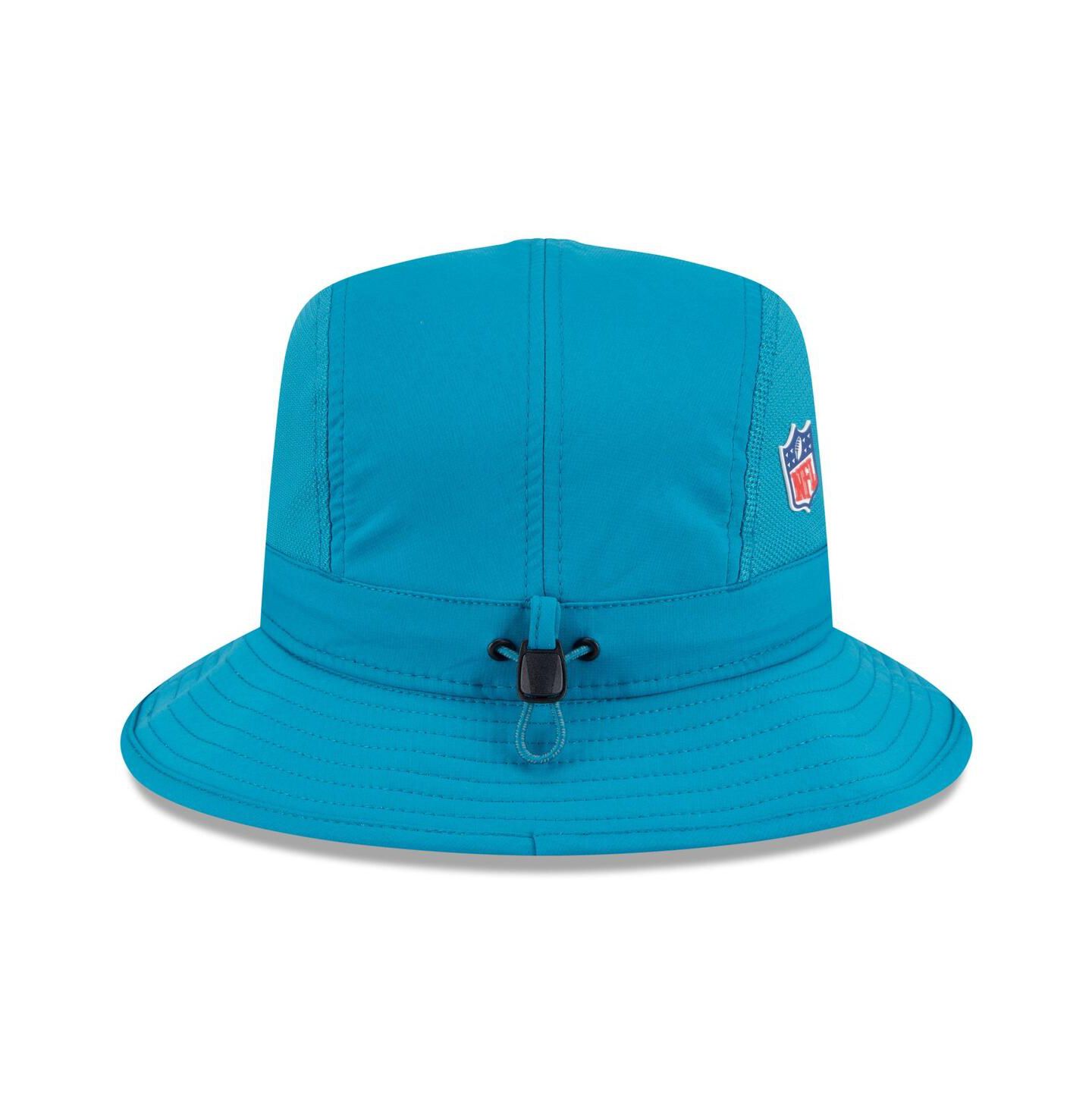 Мужская панама New Era Teal Jacksonville Jaguars 2025 Sideline Bucket Hat — фото 4