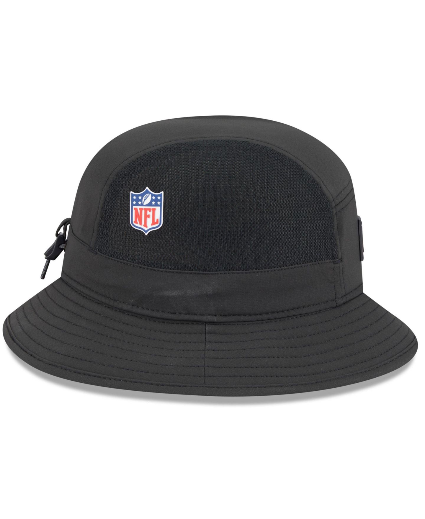Мужская панама New Era Black Las Vegas Raiders 2025 Sideline Bucket Hat — фото 3