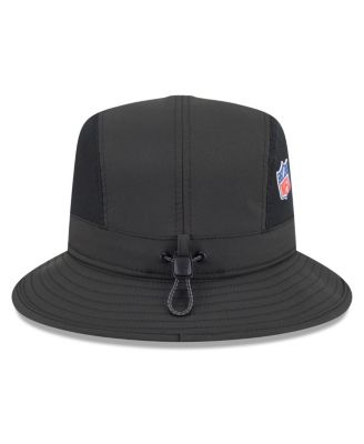Men's Black New Orleans Saints 2025 Sideline Bucket Hat