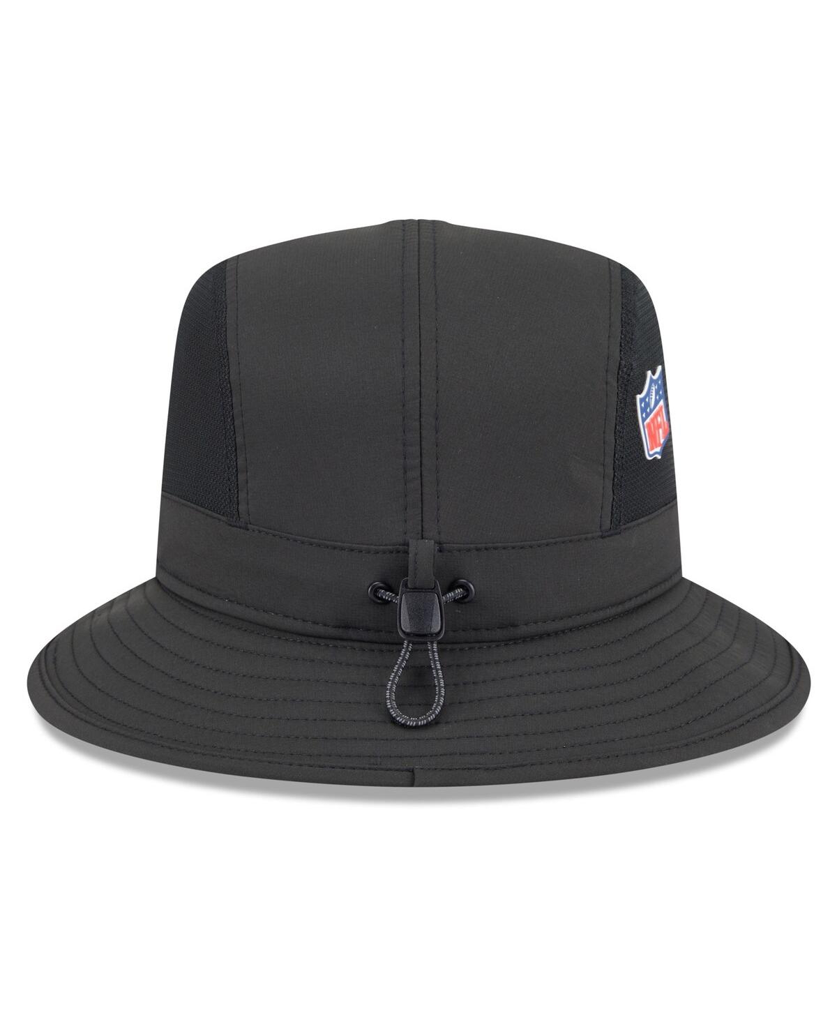 New Era Men's Black New Orleans Saints 2025 Sideline Bucket Hat In Black