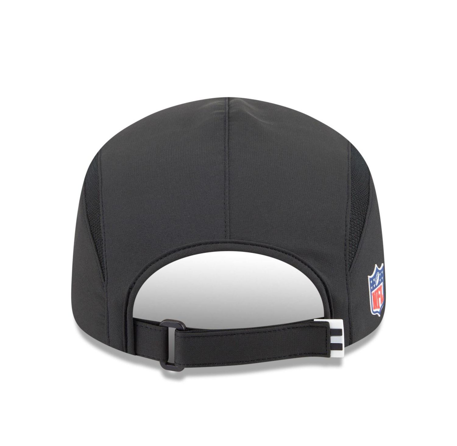 Men's Black Las Vegas Raiders 2025 Sideline Runner Adjustable Hat