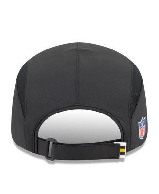 Men's Black Pittsburgh Steelers 2025 Sideline Runner Adjustable Hat