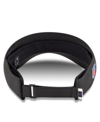 Men's Black Baltimore Ravens 2025 Sideline Visor Hat