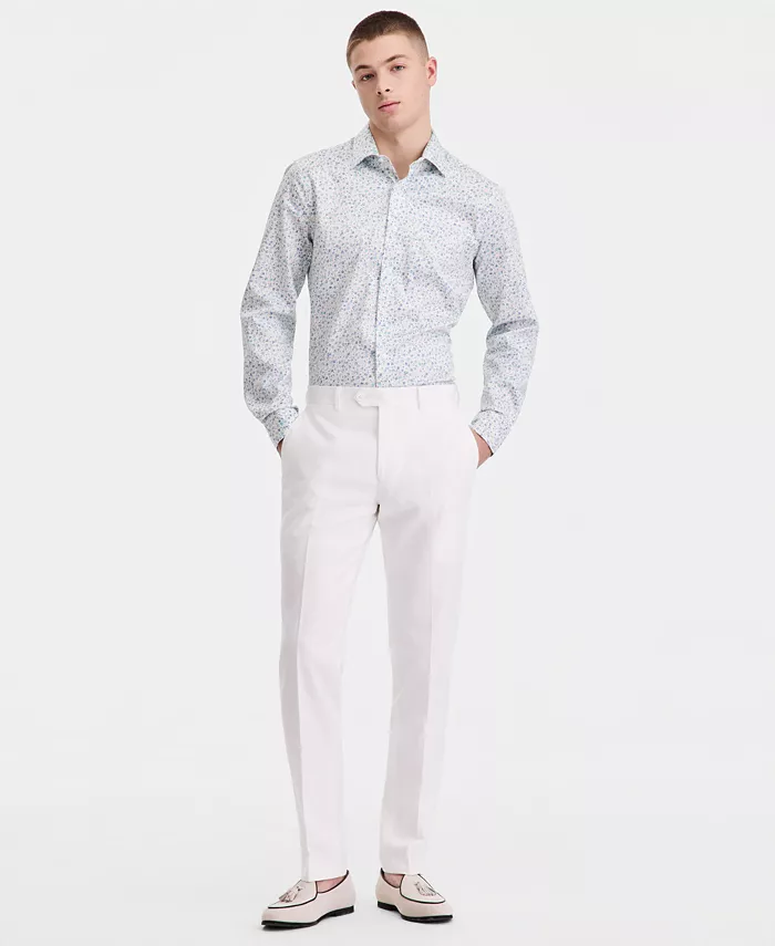 Men's Slim-Fit Linen-Blend Suit Separates Pants - thumbnail 5
