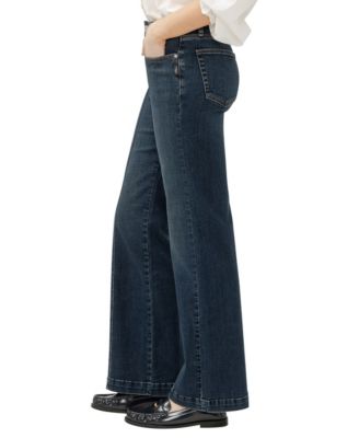 Women's Avery High Rise Curvy Fit Trouser Leg Jeans