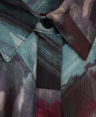 Women's Printed Long-Sleeve Blouse