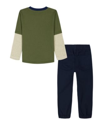 Boys' 2T-7 Dinosaur T-Shirt and Joggers, 2-Piece Set