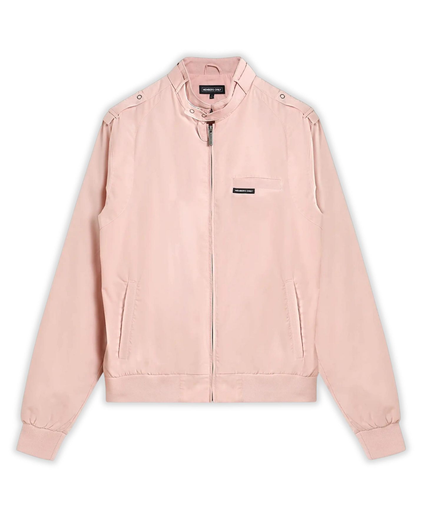 Женская куртка Members Only Classic Iconic Racer Jacket (Slim Fit), цвет: Светлый розовый — фото 10