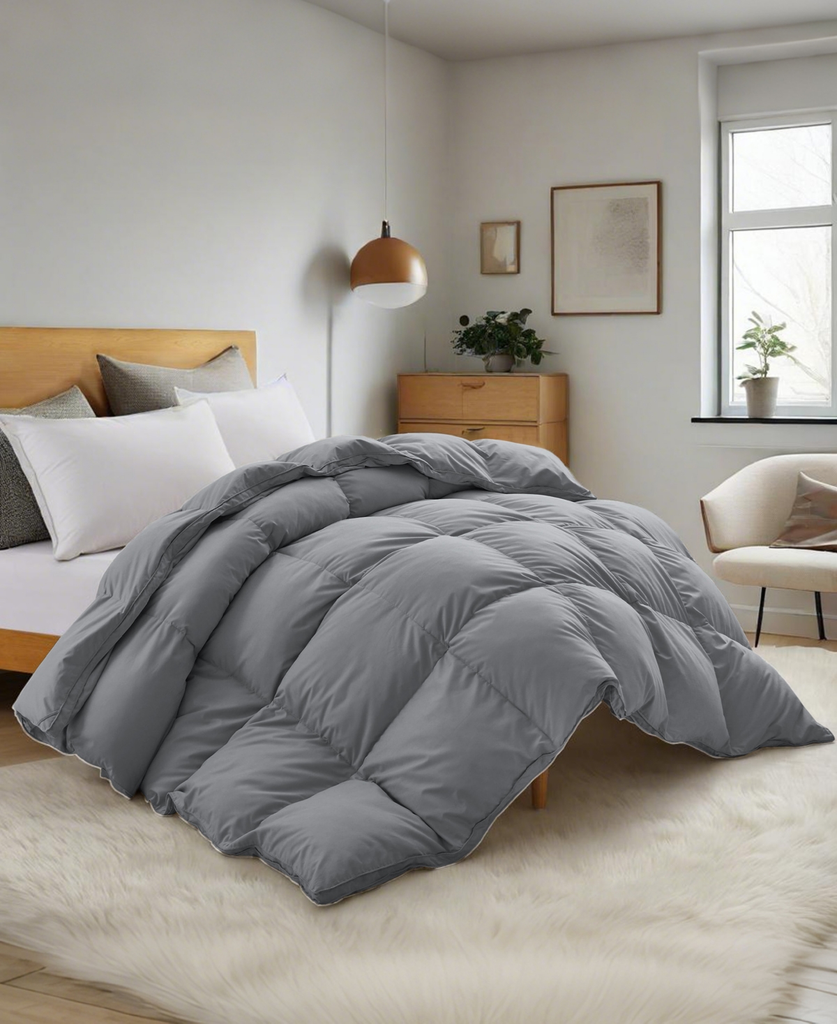 Unikome Buttery Soft Goose Down Feather Comforter