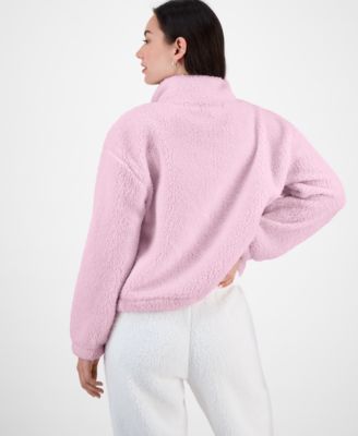 Juniors' Sherpa Fleece Zip-Up Jacket