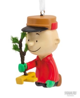 Peanuts Charlie Brown Kneeling Christmas Tree Ornament