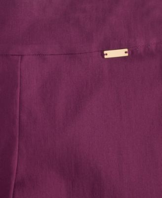 Plus Size Mid-Rise Pull-On Straight-Leg Pants, Created for Macy's 