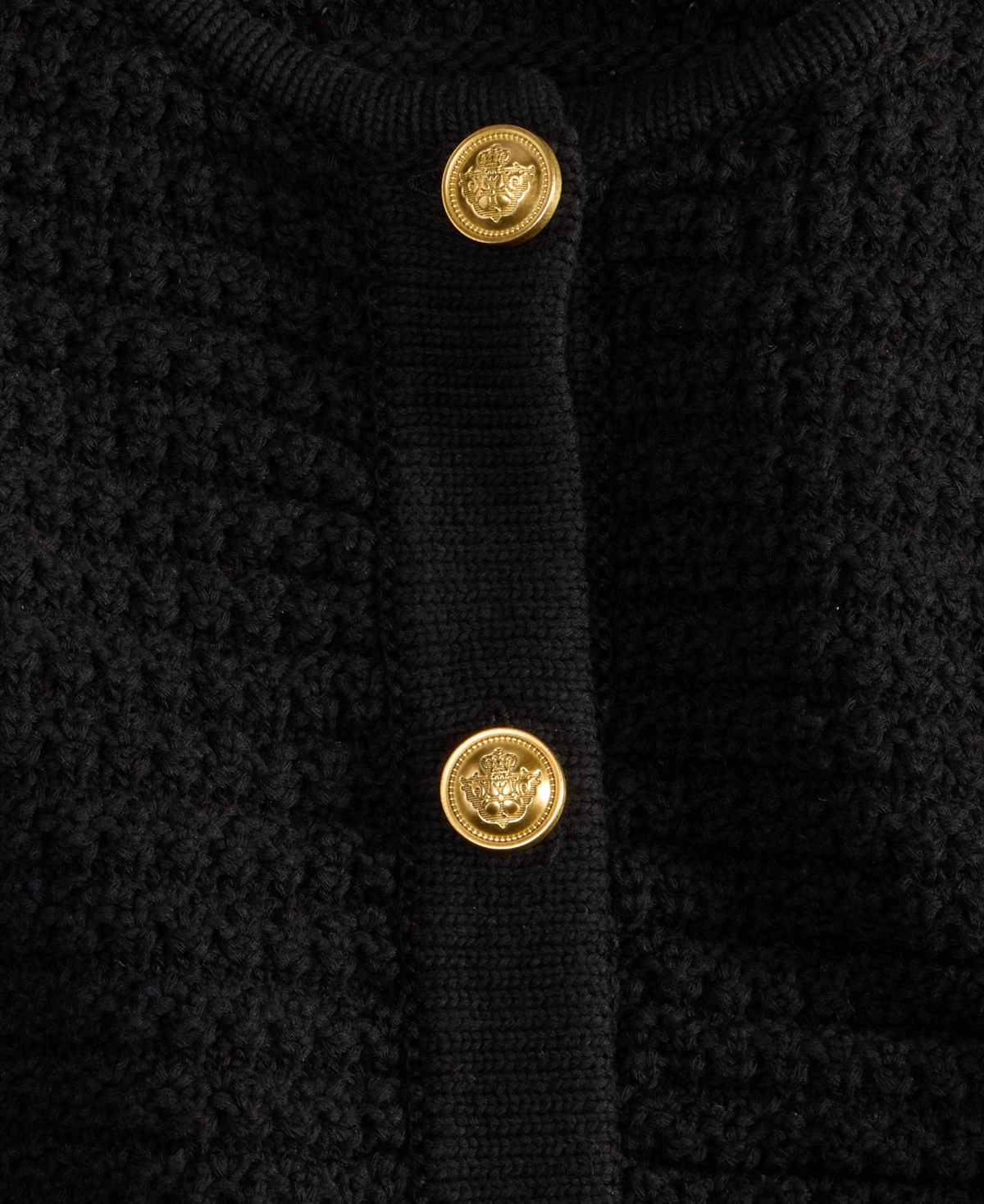 Inc International Concepts Plus Size Textured Button-front Cardigan, Macy's Exclusive In Black