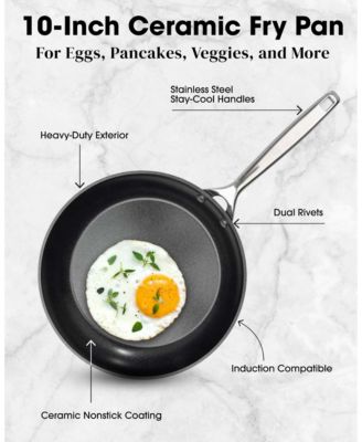 Hard Anodized 10" Ceramic Nonstick Professional Frying Pan