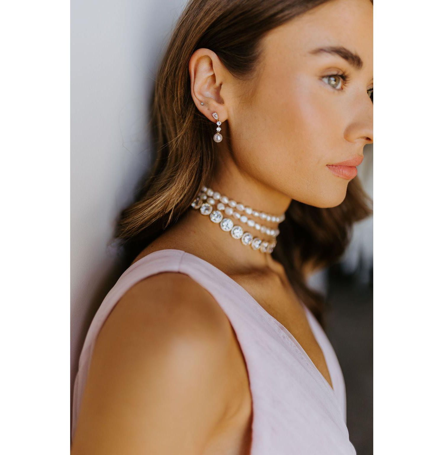 Serenade Pearl and Crystal Earrings