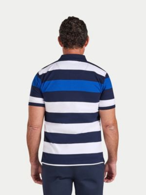 Men's Jersey Contrast Panel Polo