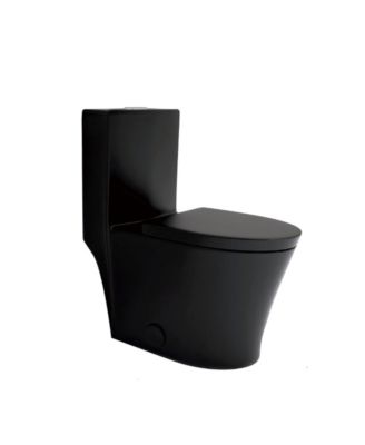 Dual Flush 1.1/1.6 GPF Elongated One-Piece One-Piece Bathroom Fixture, Comfort Height, Water-Saving Design, MAP 1000g