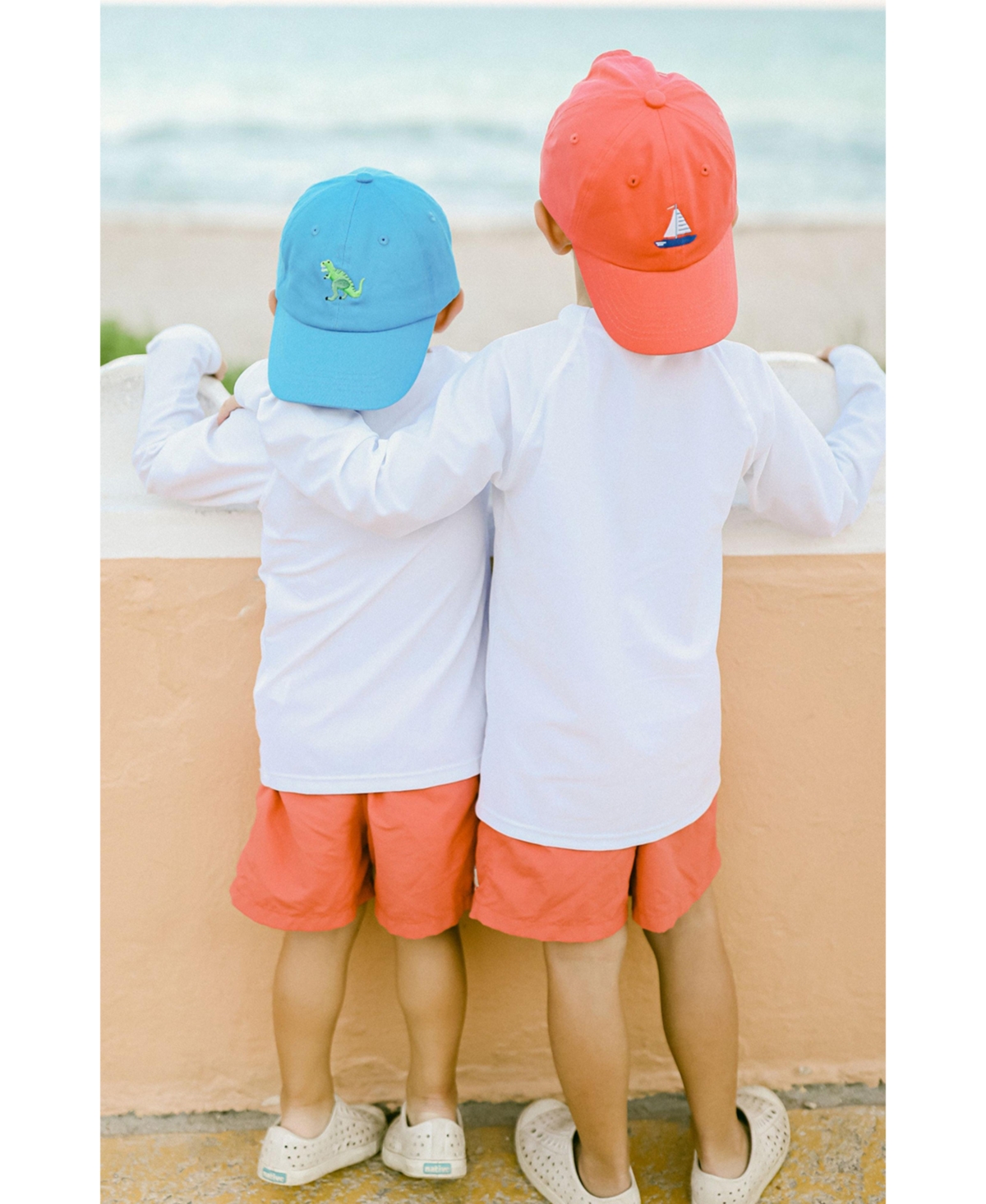 Bits & Bows Boys' T-Rex Baseball Hat in Blue