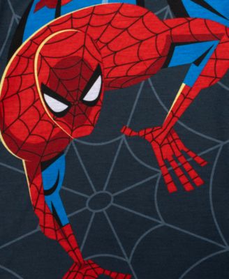 Spiderman Toddler Boys' Long Sleeve Top and Open Leg Pants Pajama, 2-Piece Set