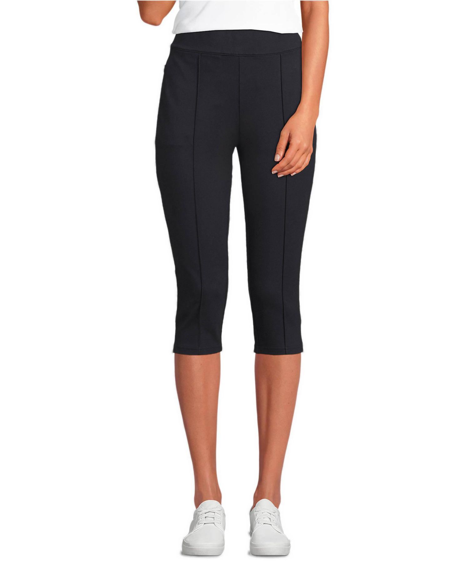 Women's Starfish High Rise Pintuck Capri Pants