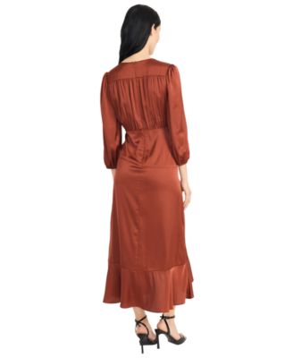 Women's Tiered Skirt Wrap Dress