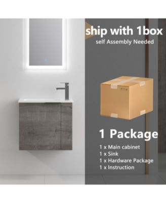 22 Inch Floating Vanity with Sink and Soft-Close Door for Compact Bathrooms