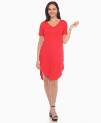 Women's V-Neck Knee-Length Dress