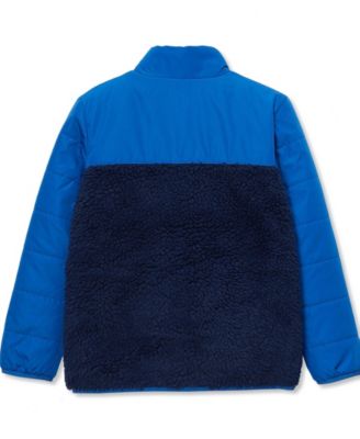 Kids Water Resistant Mixed Media Insulated Jacket