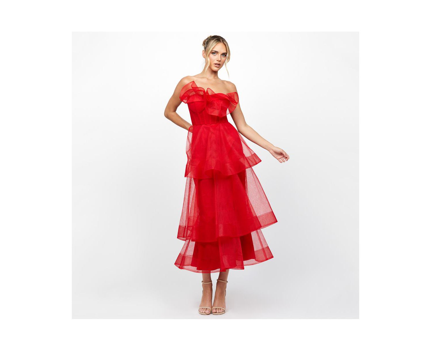 Women's Mae Tiered Ruffle Midi