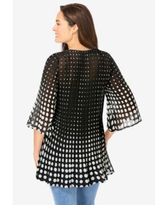 Women's Within Embellished Pleated Blouse